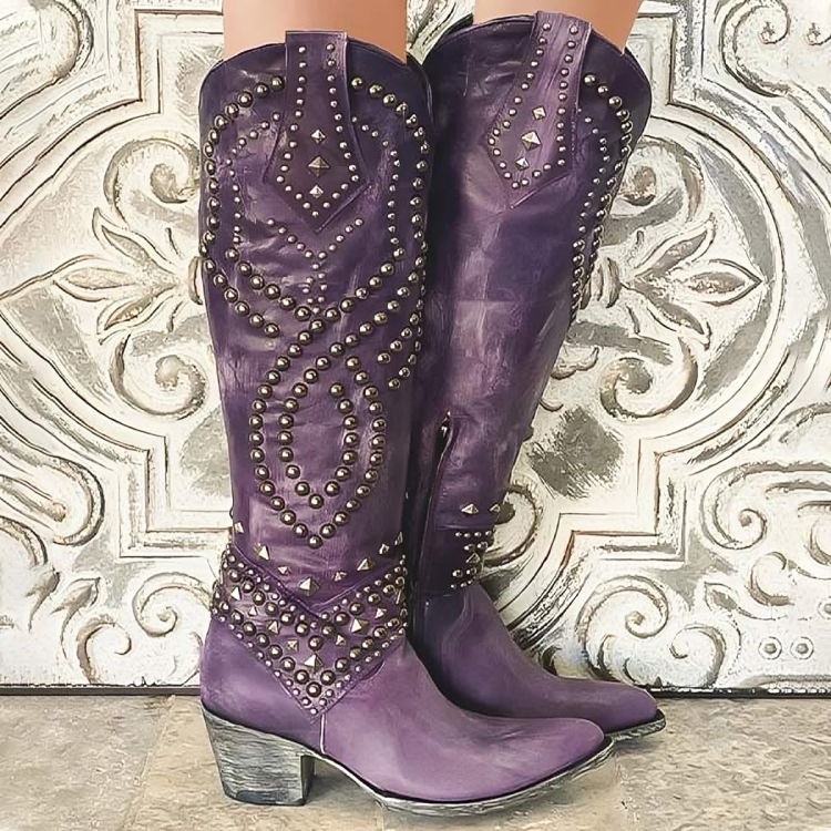 Monroe | Women Western Knee-High Boots