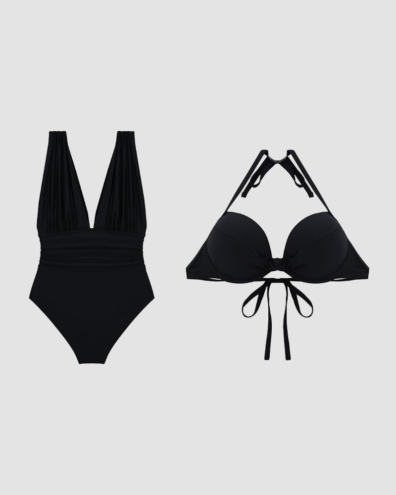 Karina | Shaping Swimsuit V with Tummy Control Effect