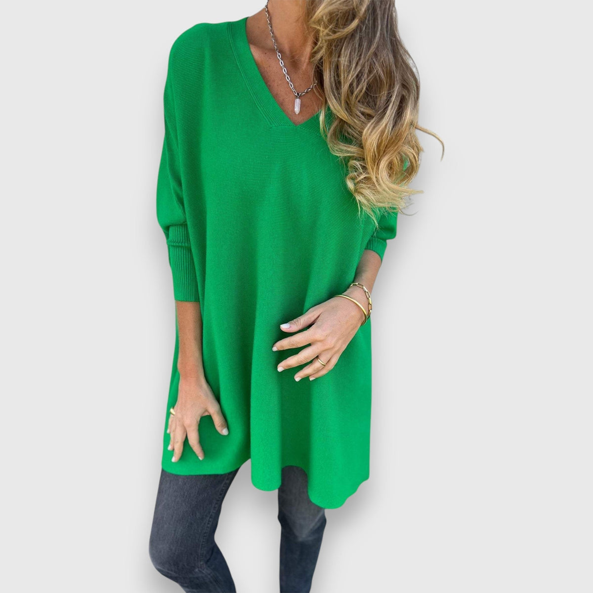 Rosie | Cosy Oversized V-Neck Sweater