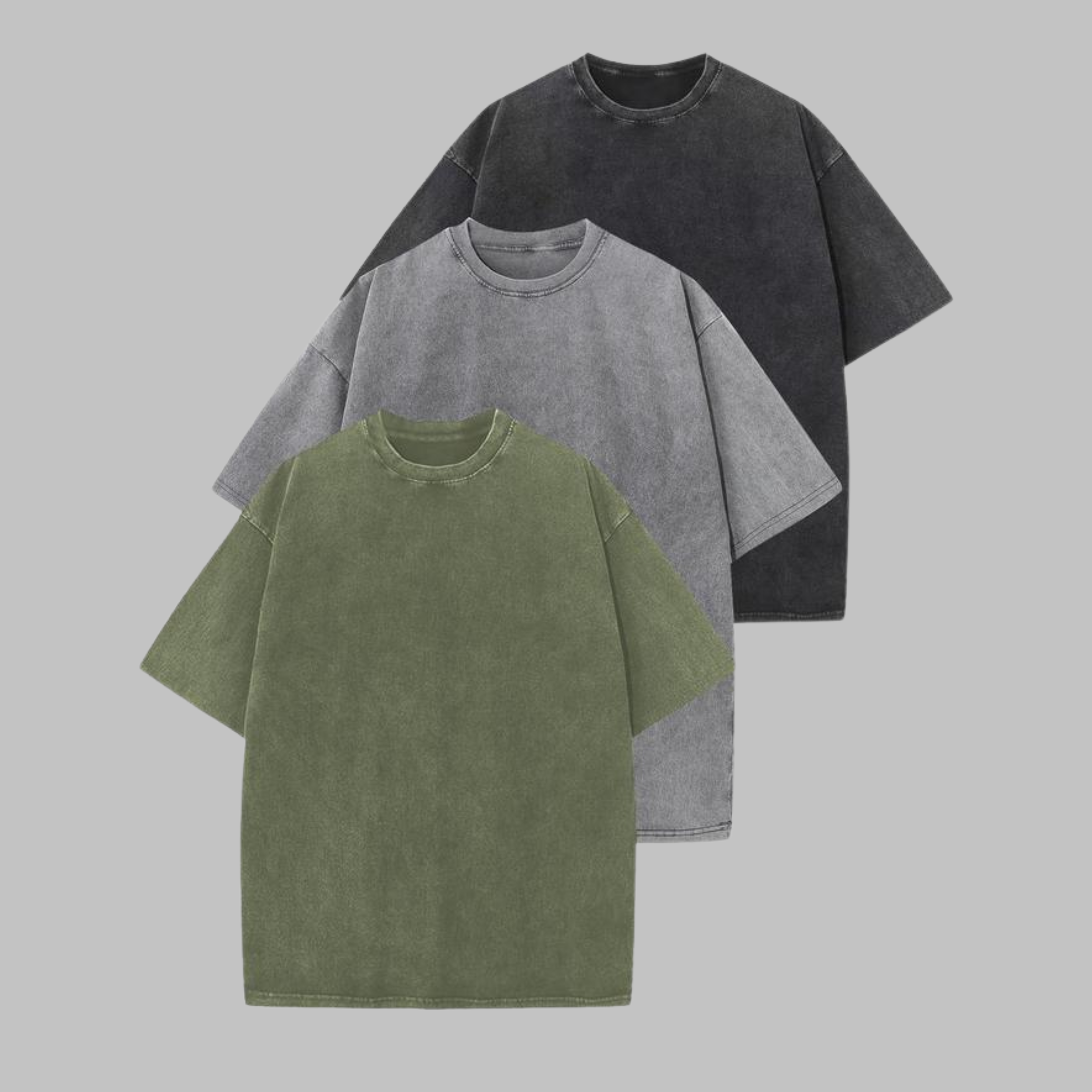AFINA™ | Women Casual Oversized Wash Crew Neck Unisex Shirt