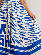 Suriope | Fish Graphic Print Midi Dress