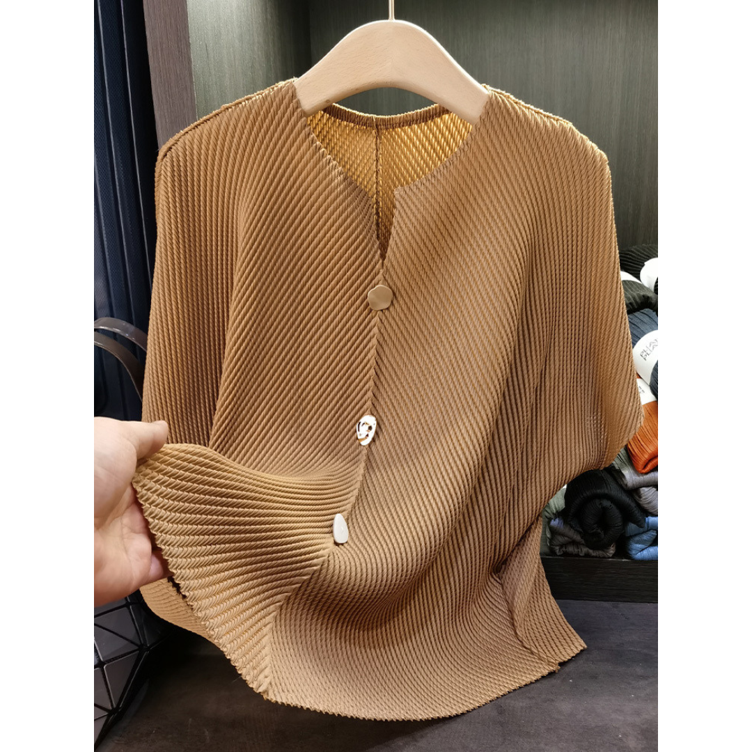 SAVARA™ – Lightweight Round Neck Cardigan Top