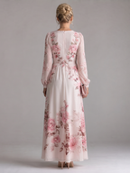 Musal | Long Sleeve Natural Flow Midi Dress