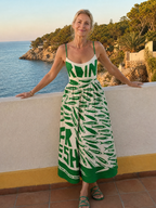 Marivelle | Fish Graphic Print Midi Dress