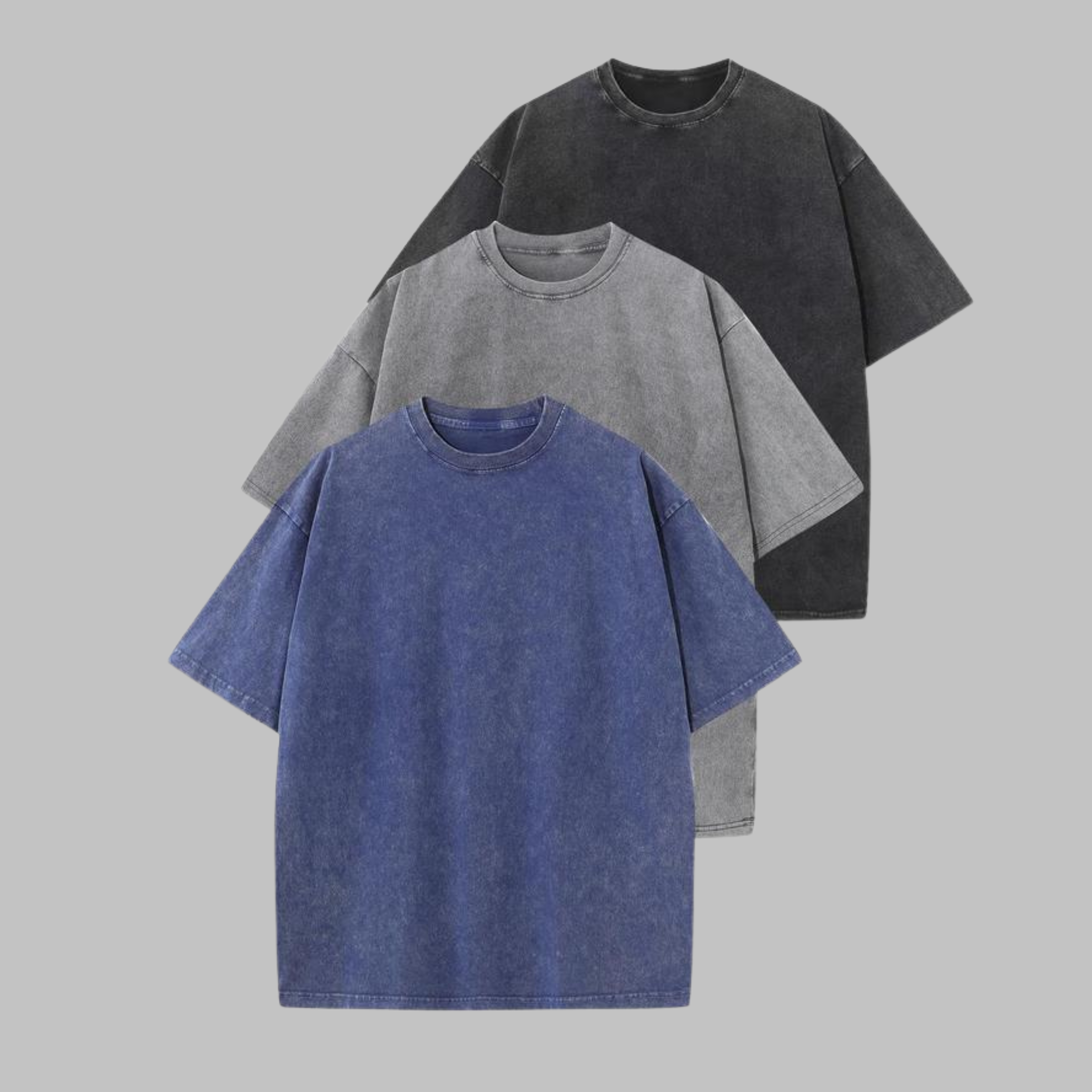 AFINA™ | Women Casual Oversized Wash Crew Neck Unisex Shirt