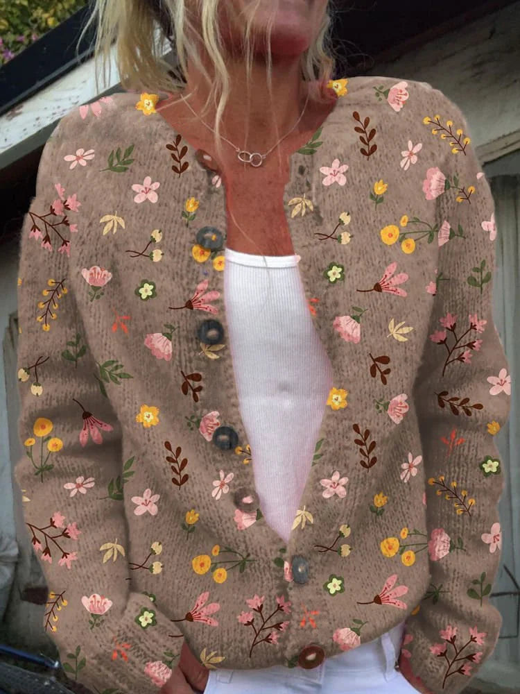 FLORA™ - Vintage Floral Cardigan