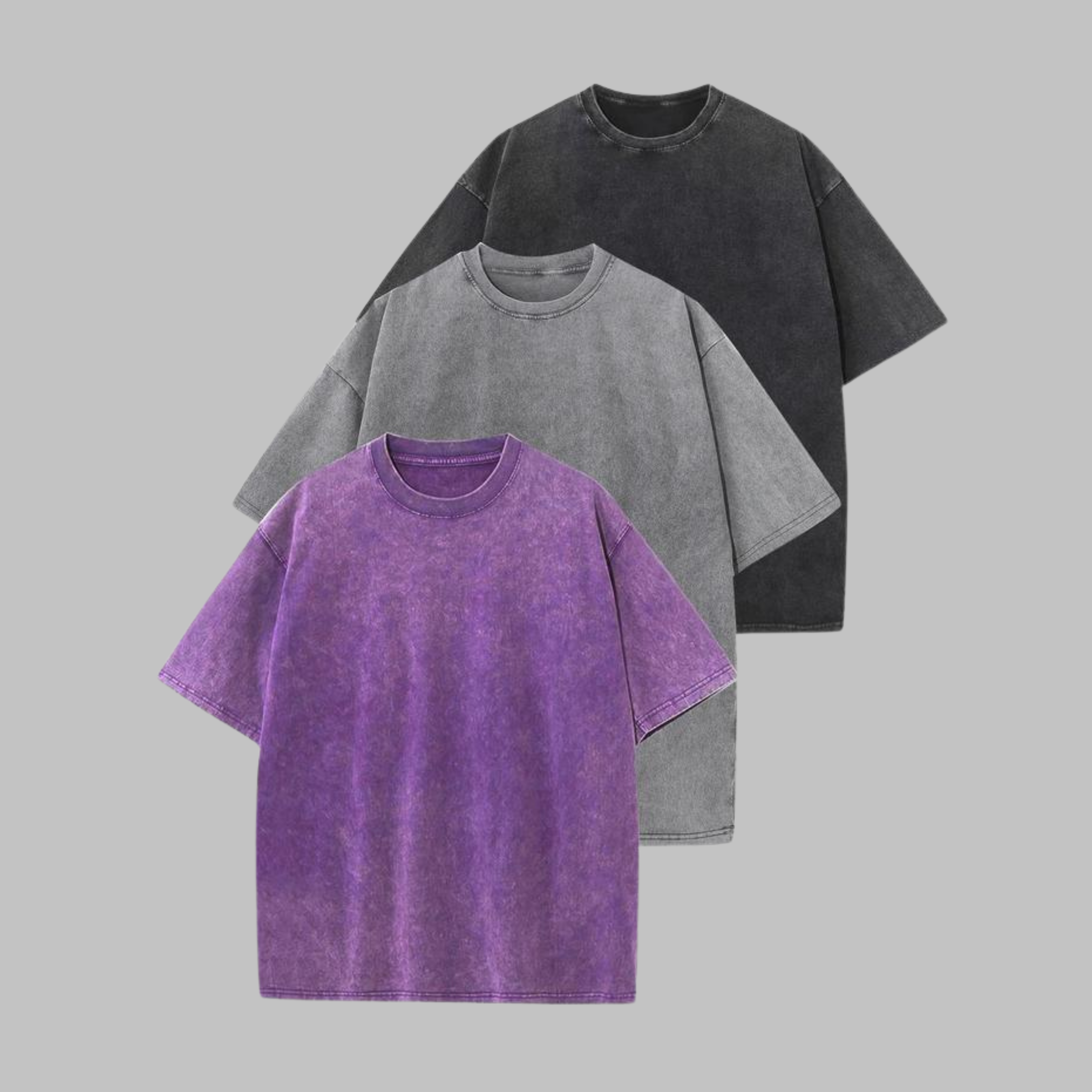 AFINA™ | Women Casual Oversized Wash Crew Neck Unisex Shirt