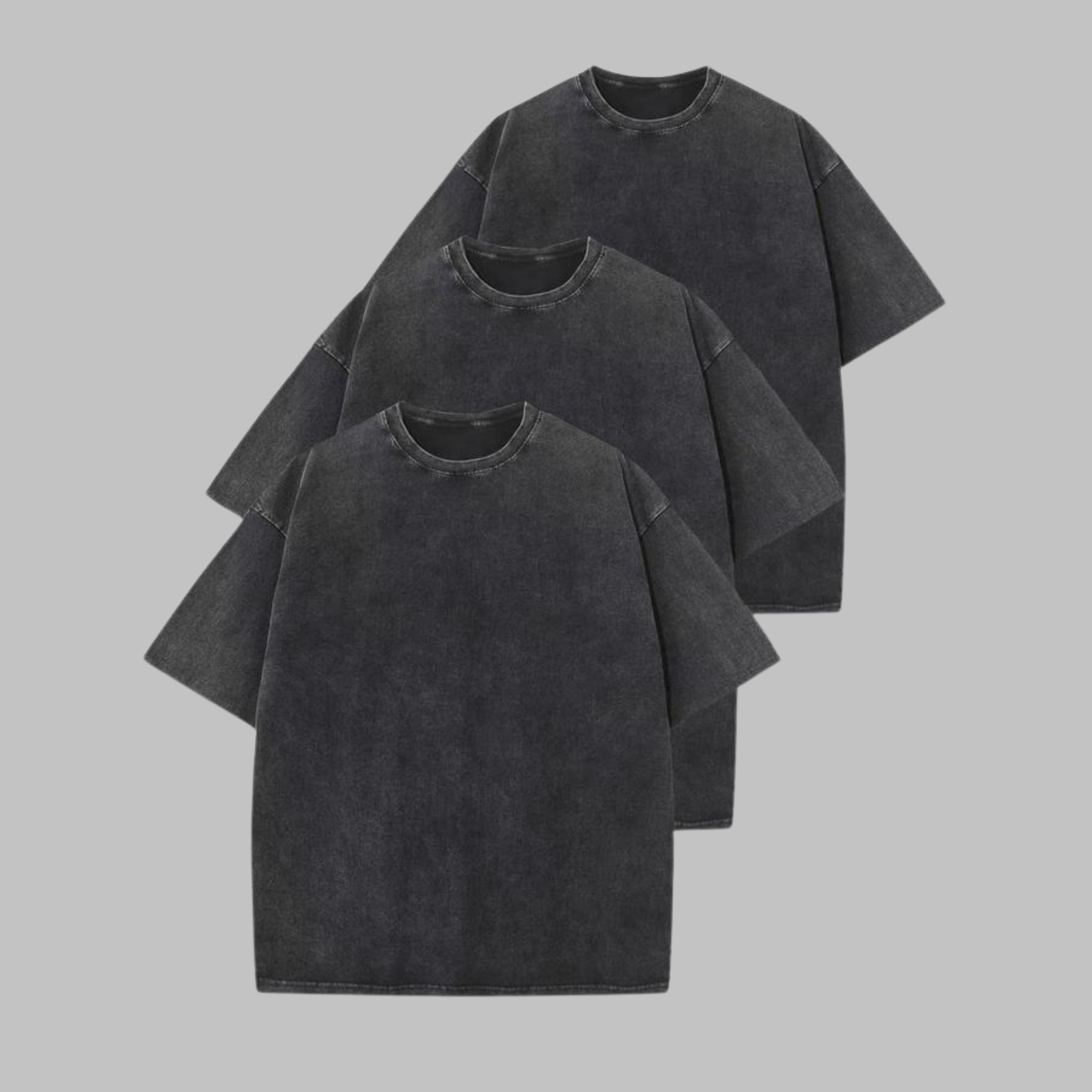 AFINA™ | Women Casual Oversized Wash Crew Neck Unisex Shirt