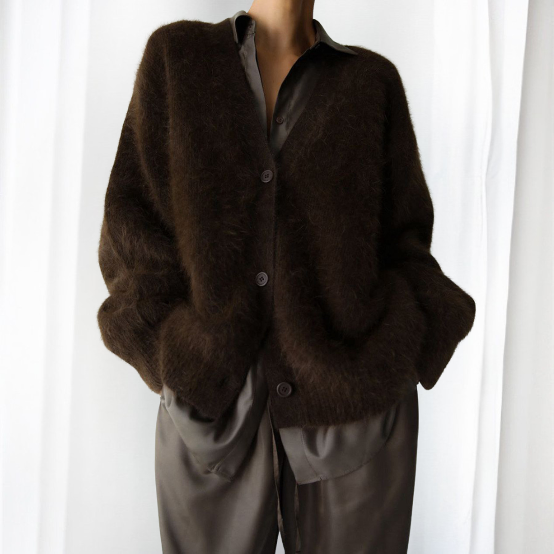 QUINCY™ - Comfy Button Front Drop Shoulder Cardigan