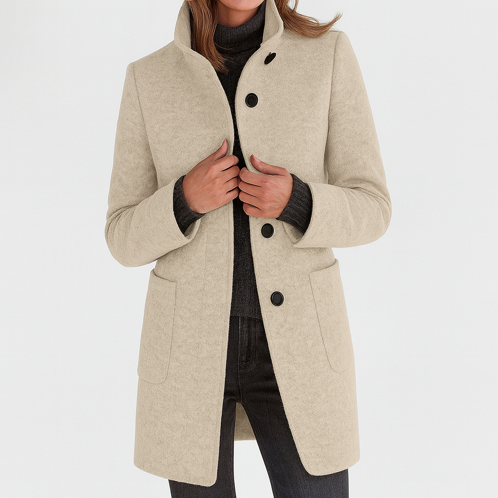 Verona | Ladies Coat with High Collar