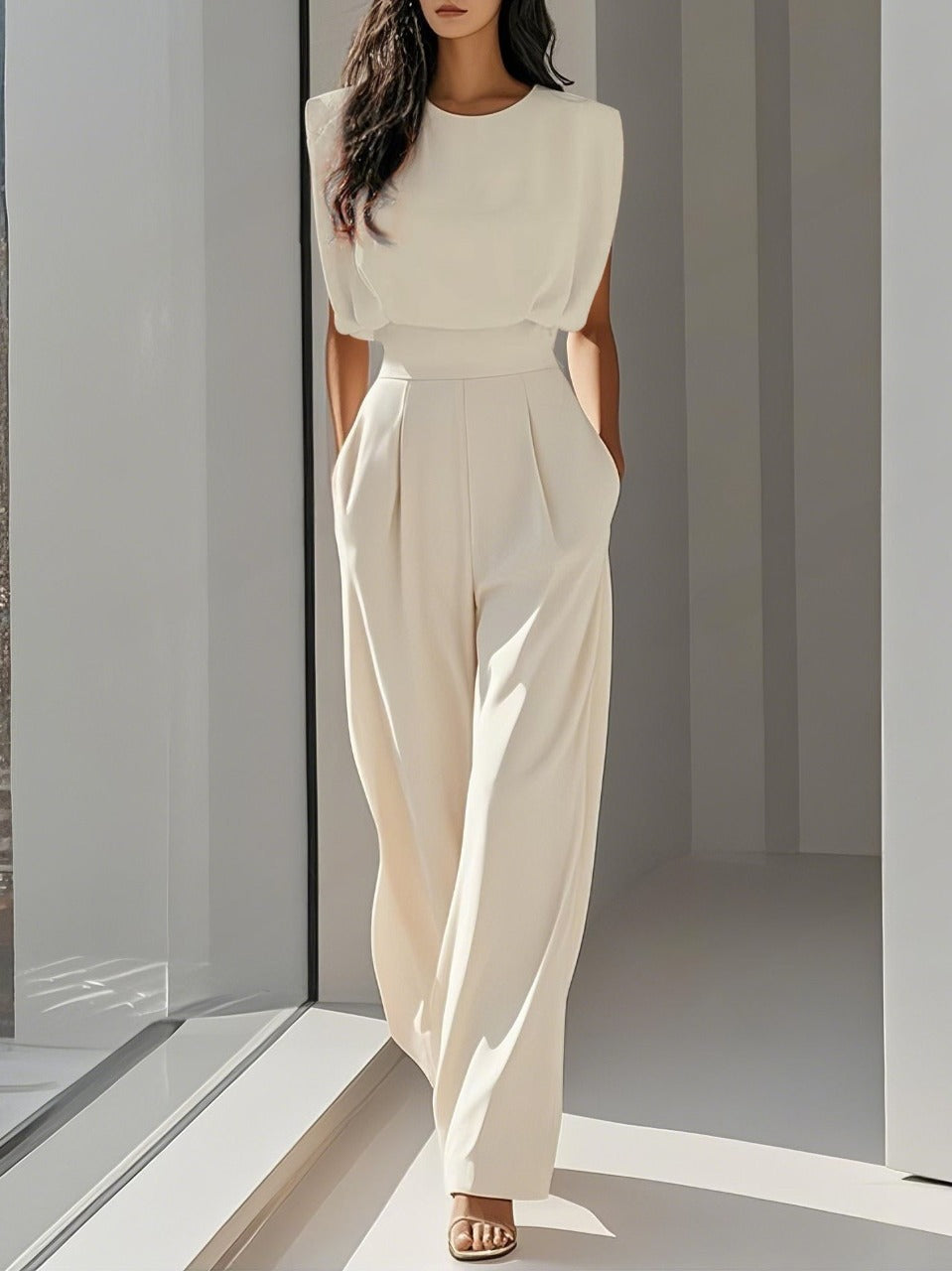 PAQUITA™ - Elegant Sleeveless Summer Jumpsuit