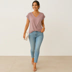Maggie | Twist Front V-Neck Top
