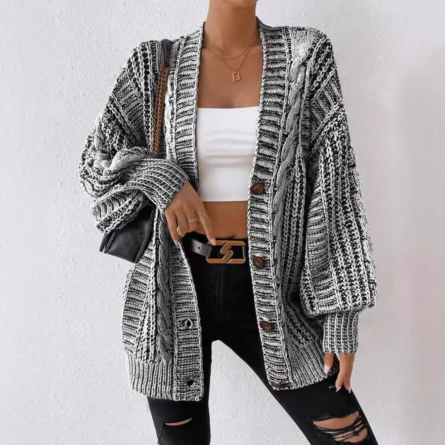 ROMY™ - Cozy Plus Size Button Down Cardigan