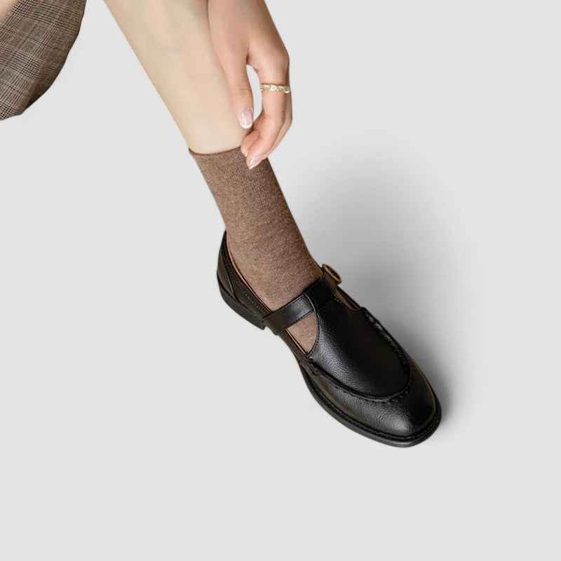 Zhelynne | Orthopedic Square-Toe Mary Jane Shoes