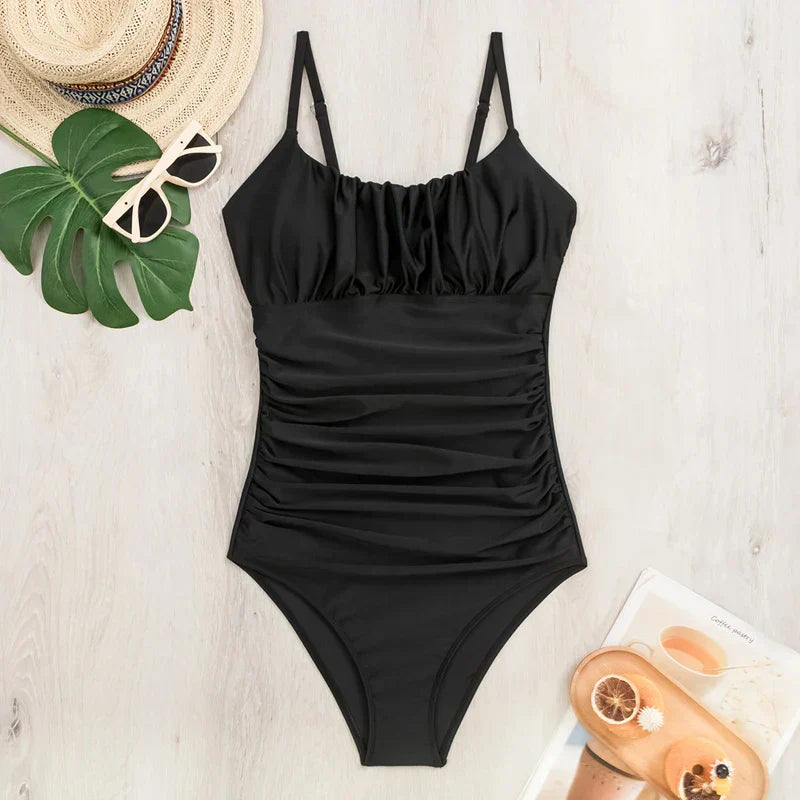 Leona | Your elegant tummy-control monokini in black