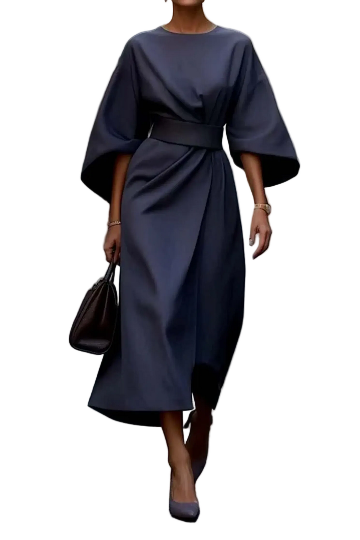 Maya™ | Elegant Lantern Sleeve Dress