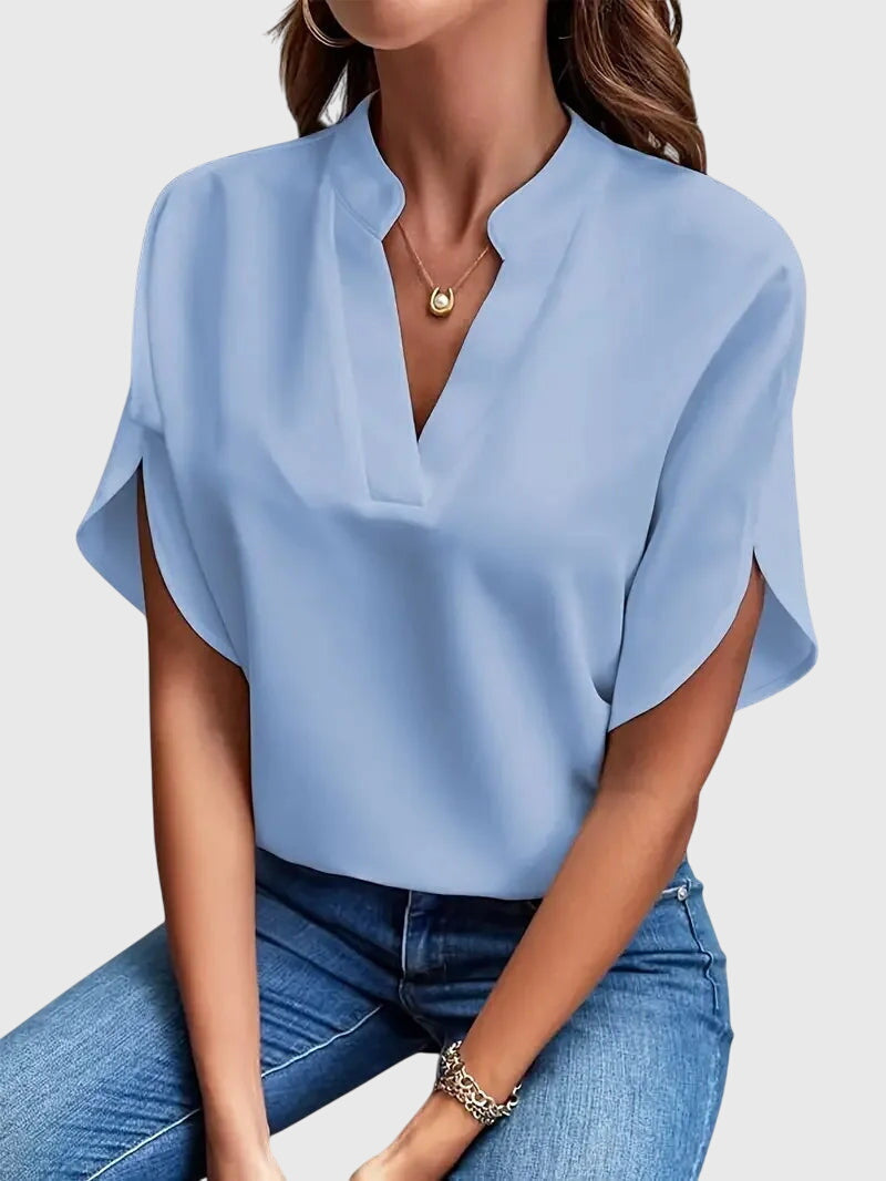Beatrix | Soft and Elegant V-Neck Shirt