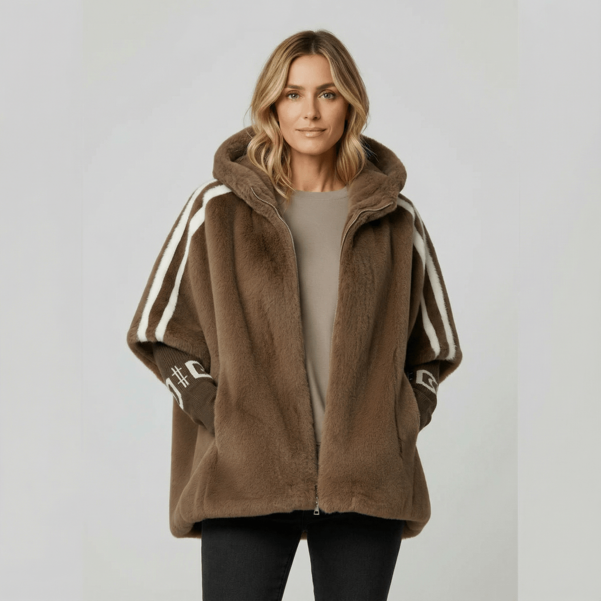 Donna | Hooded Fluffy Jacket
