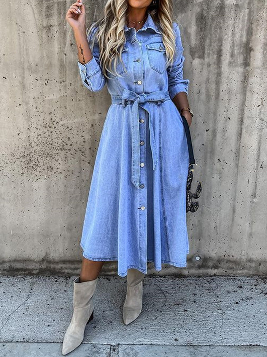 milly denim dress Cinq Sept Milly Belted Stretch Denim Dress size 2